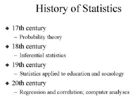Short History of Statistics