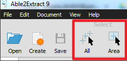 select part of the page